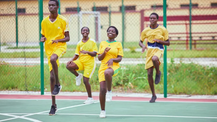eleves sport education gabon